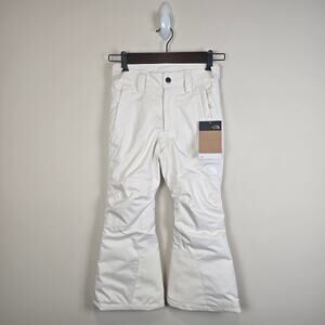 The North Face Girls Size XS/6 Freedom Insulated Snow Pants White Dune Snowboard